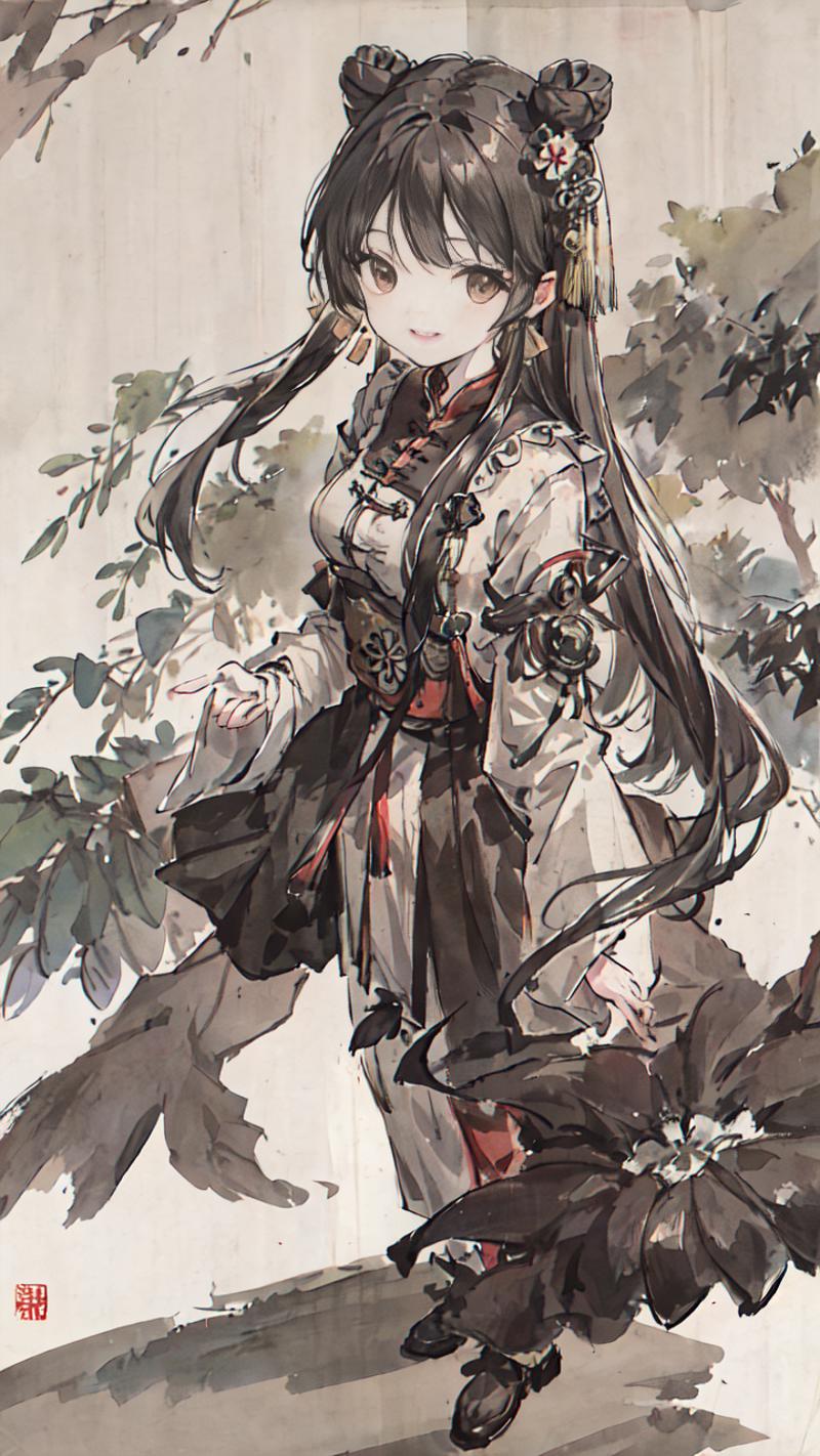 00020-4190350346-negative space, portrait of a woman standing , willow branches, (masterpiece, best quality_1.2), traditional chinese ink paintin.png